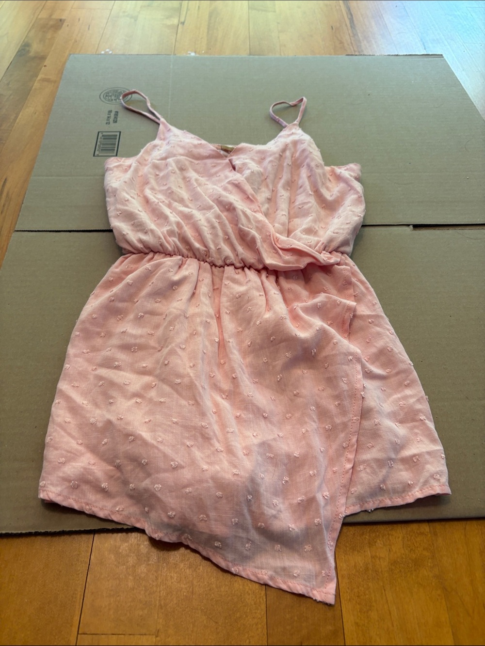 Womens Pink Eyelet Sundress - Lightweight Summer Dress Romper